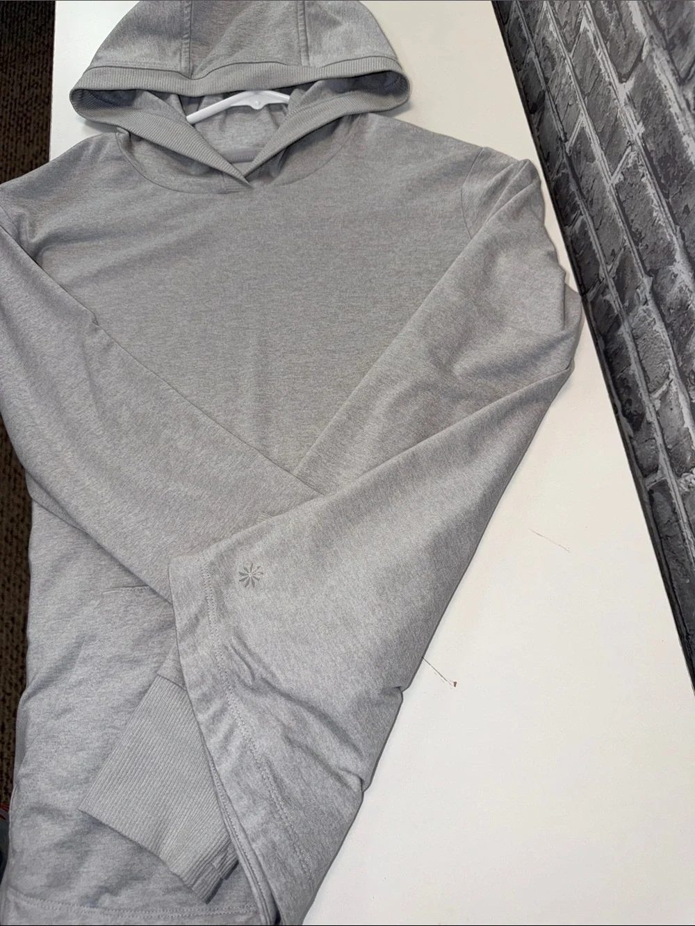 Athleta Girl Light Gray Hooded Pullover